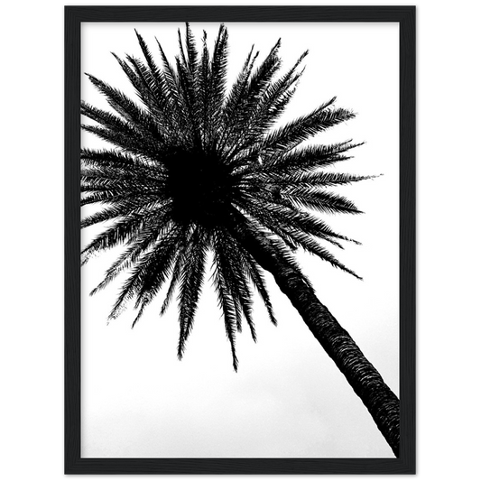 "California Palm" Matte Paper Wooden Framed Poster