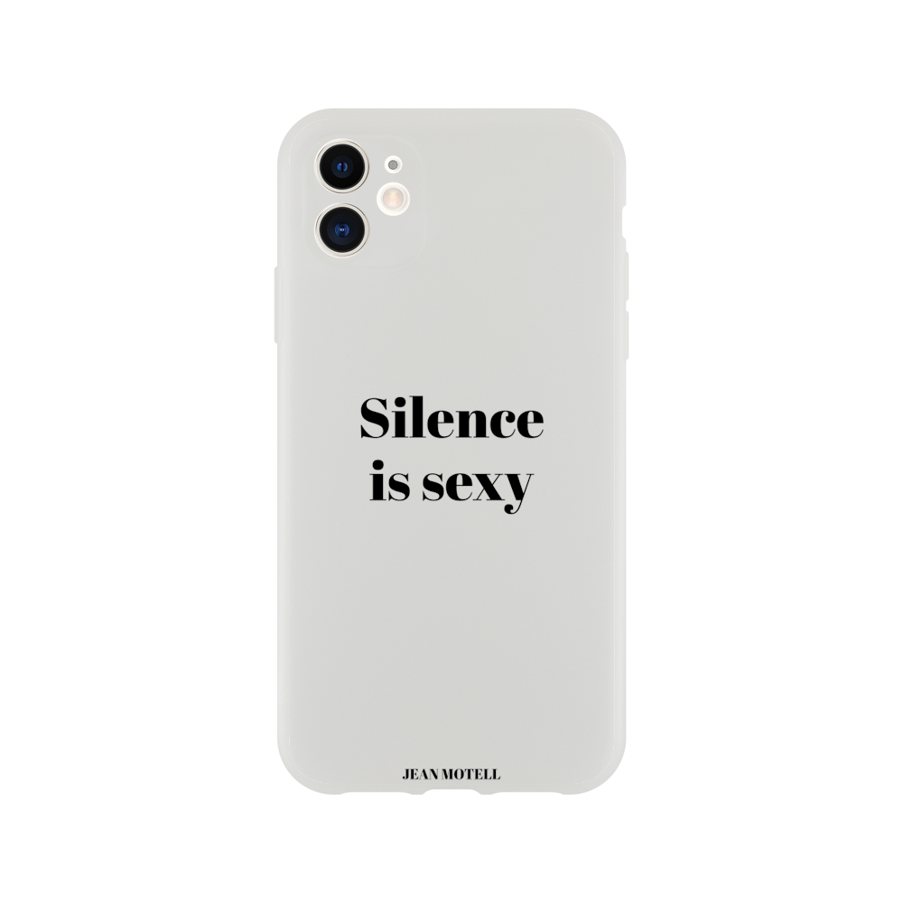 iPhone Flexi case Silence is sexy